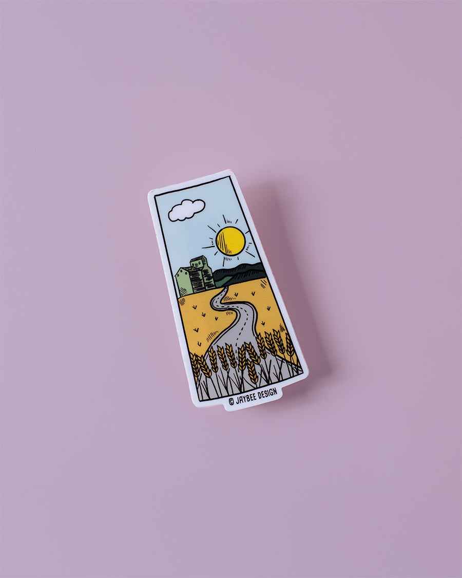 Saskatchewan (Wheat Fields) Matte Vinyl Sticker