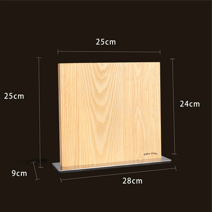 Ginza Steel Magnetischer Messerblock aus Holz | Stilvoll & Funktional