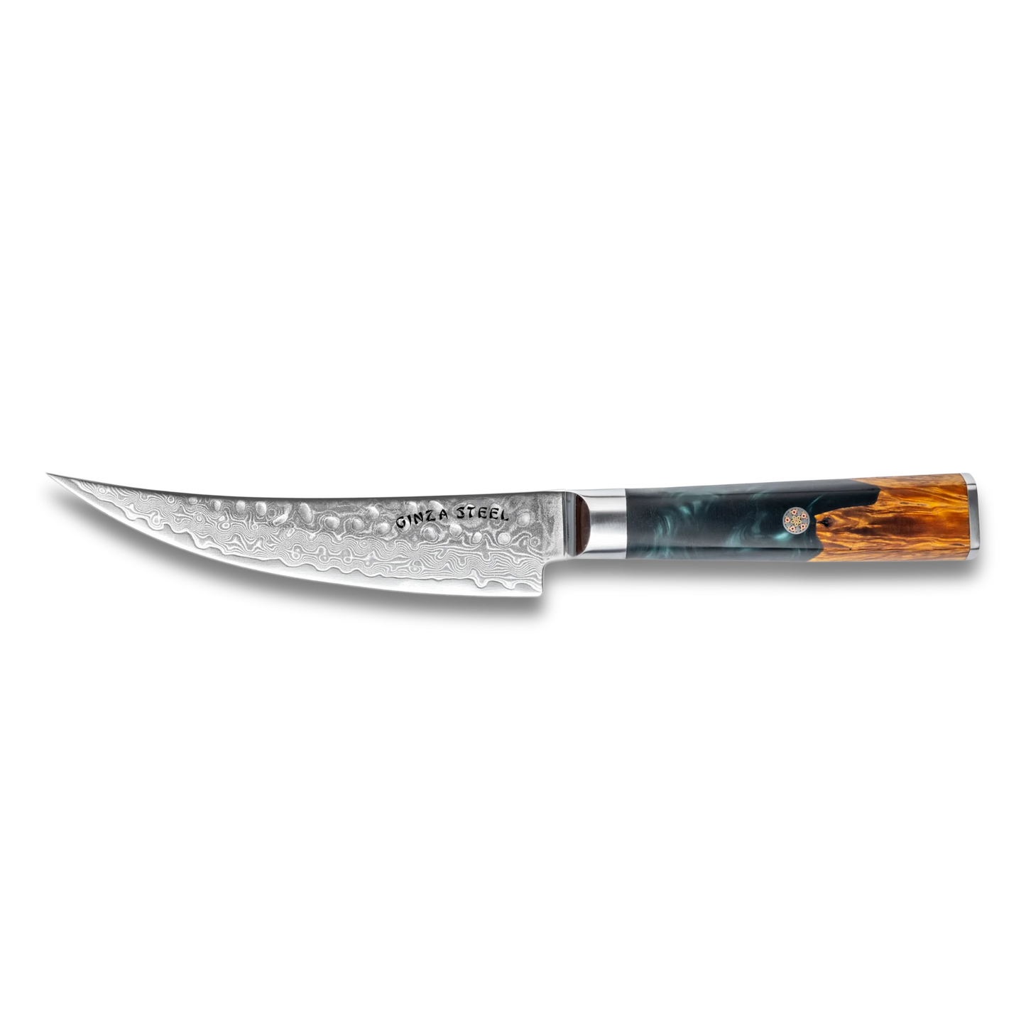 Kaze Katana Ausbeinmesser 15 cm | Damaszener Stahl von Ginza Steel