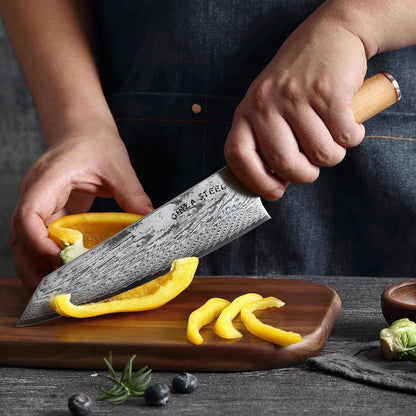 Ginza Steel KC Series MIA FIVE – 5-teiliges essentielles Messerset mit magnetischem Holzblock
