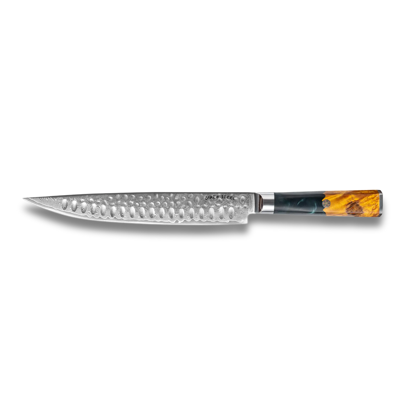 Kaze Katana Tranchiermesser 9″ | Damaststahl von Ginza Steel