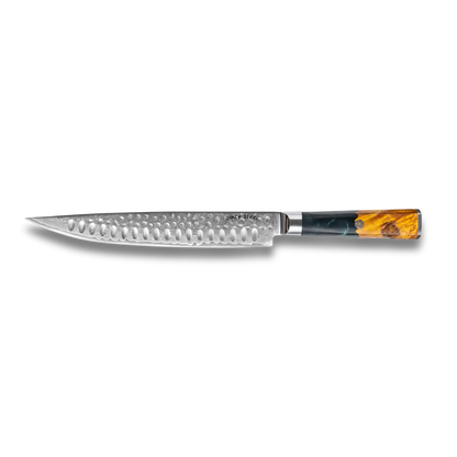 Kaze Katana Tranchiermesser 9″ | Damaststahl von Ginza Steel