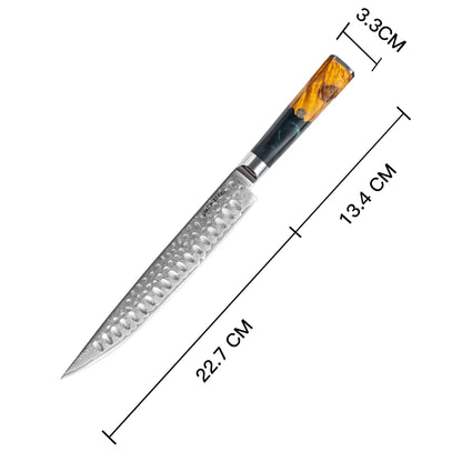 Kaze Katana Tranchiermesser 9″ | Damaststahl von Ginza Steel
