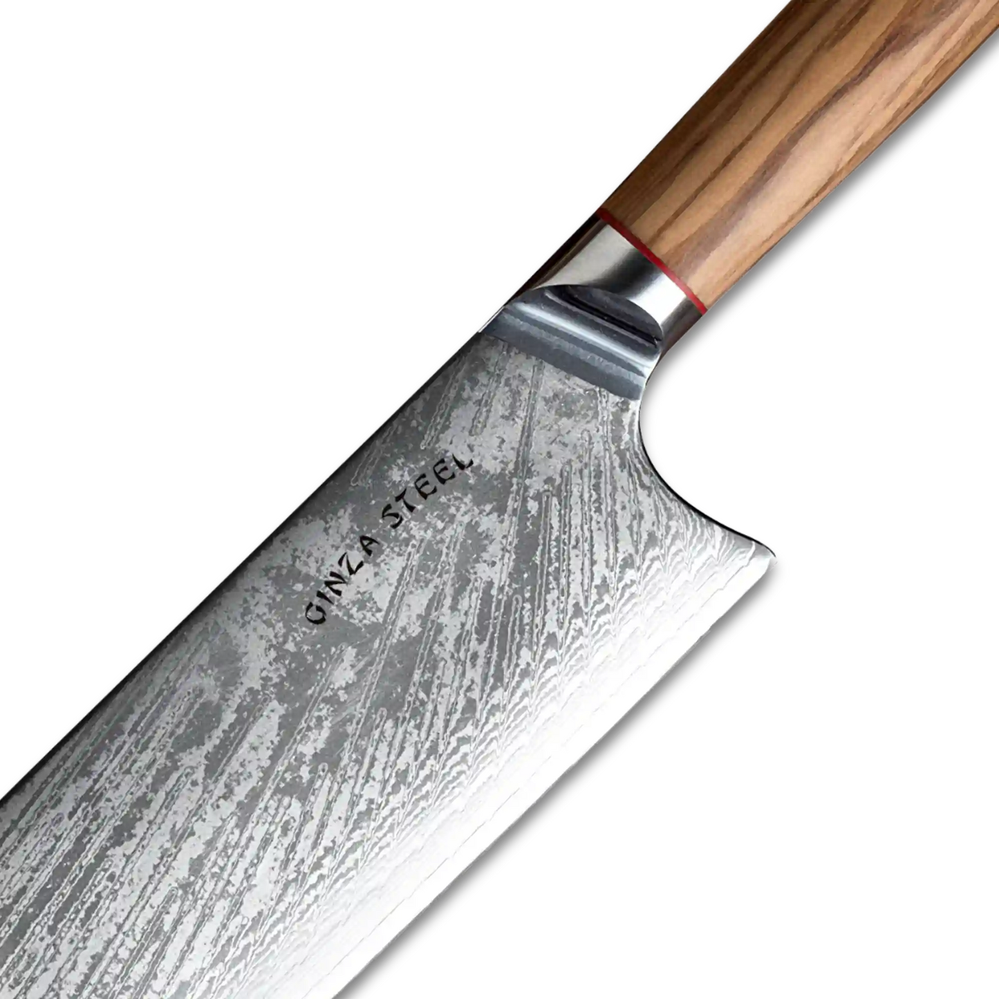 MIA X | Cleaver 7" Damast AUS10 Stahl 67 Lagen / Olivenholzgriff