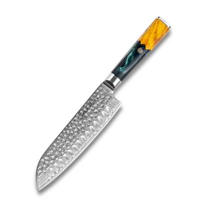 Kaze Katana Santoku Messer 7″ | Damaststahl von Ginza Steel
