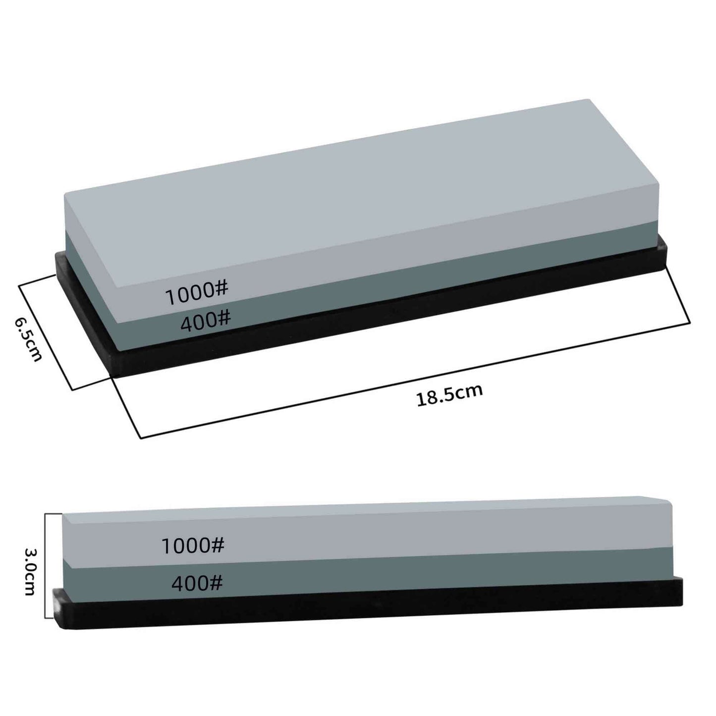 KC-Serie Schleifstein | Diamantkörnung 400/1000 mit Silikonsockel