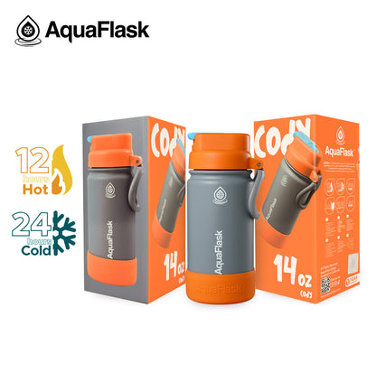 AquaFlask Kids FlipSip Trinkflaschen 414ml (14oz)