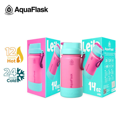 AquaFlask Kids FlipSip Trinkflaschen 414ml (14oz)