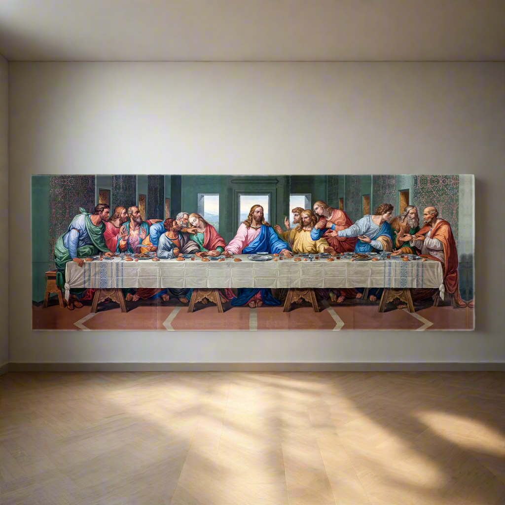 Letztes Abendmahl Leinwand- Wandkunst- RGB Firnis Leinwanddruck