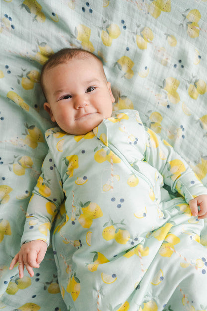Baby Sleep Bag 1.0 TOG in TENCEL™ Lyocell - Lemon Squeezy