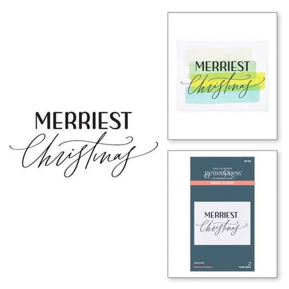 Merriest Christmas Press Plate from the BetterPress Christmas Collection