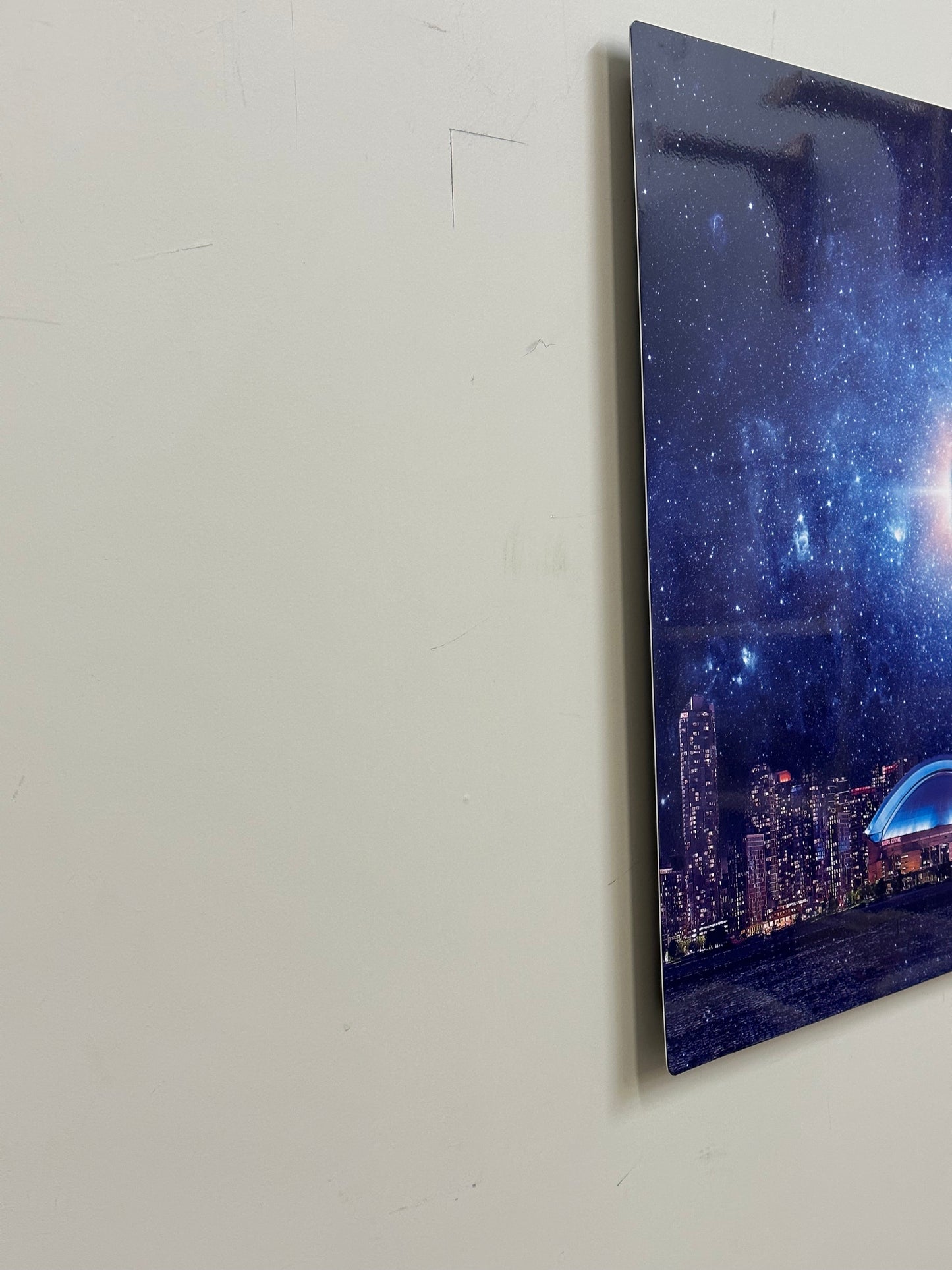 Wandkunst-Heller Himmel mit CN Tower-Metalldruck auf Aluminium-Toronto-Limitierte Auflage