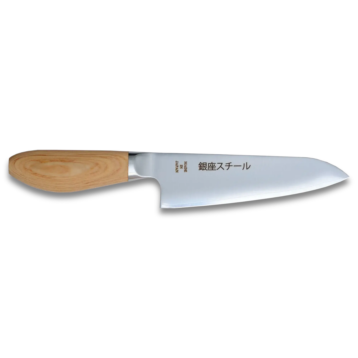 MATSUE 165 - MV Edelstahl Santoku Messer 165mm/Naturholzgriff