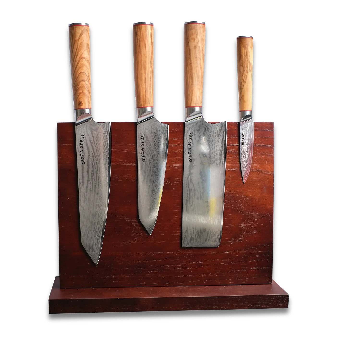 Ginza Steel KC Series MIA FIVE – 5-teiliges essentielles Messerset mit magnetischem Holzblock