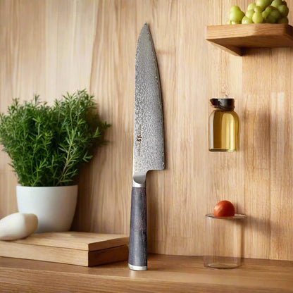 Miyako SUS 210mm Gyuto Messer | 33-Lagen Damaststahlklinge – Hergestellt in Japan
