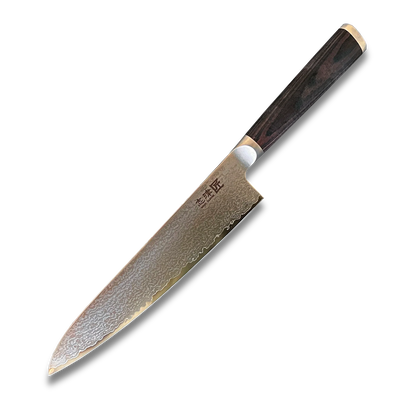 Miyako SUS 210mm Gyuto Messer | 33-Lagen Damaststahlklinge – Hergestellt in Japan
