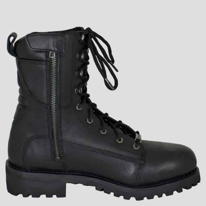 Open Road Men's 8" Quilted Motorcycle Boots