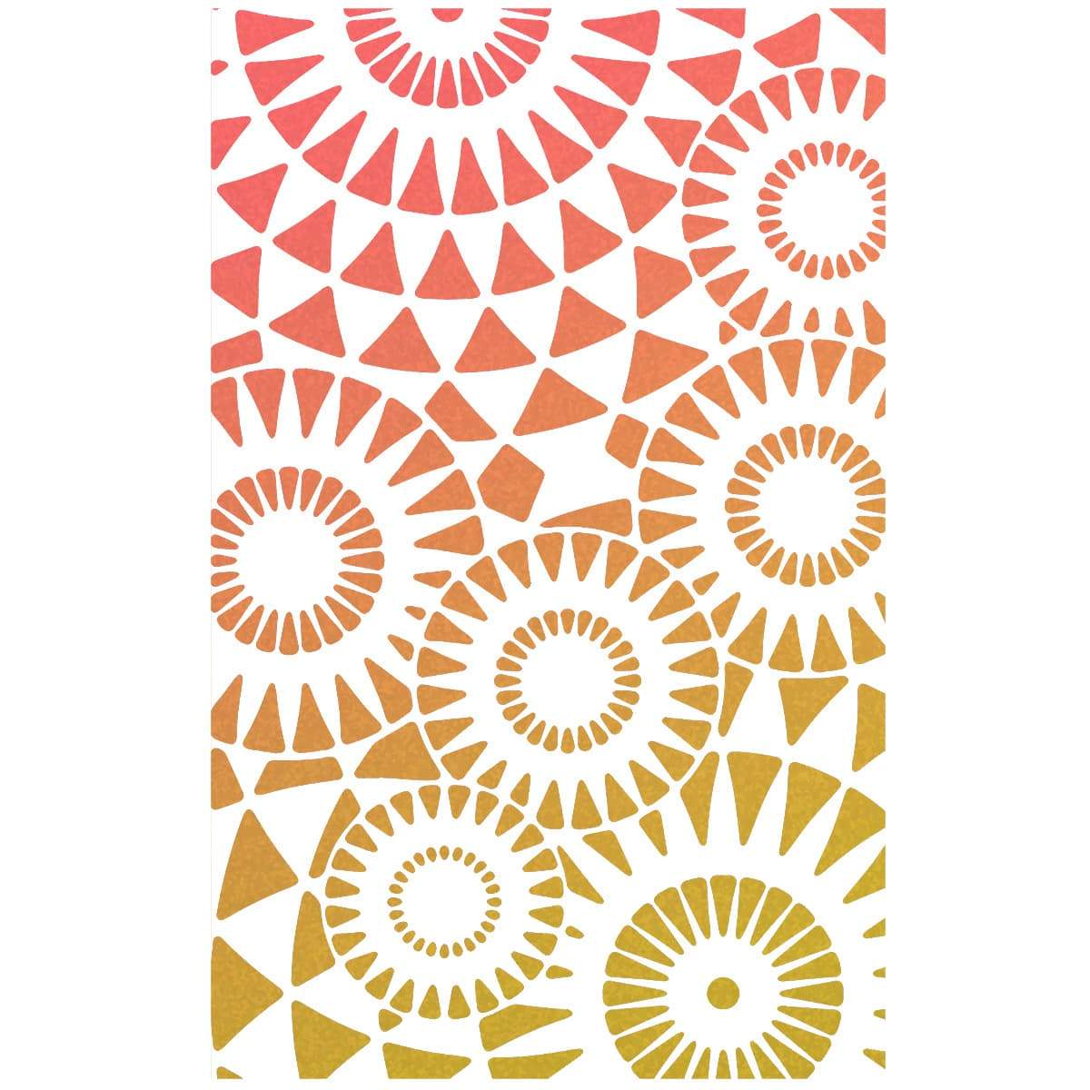 Ciao Bella Texture Stencil 5"x8" Concentric points