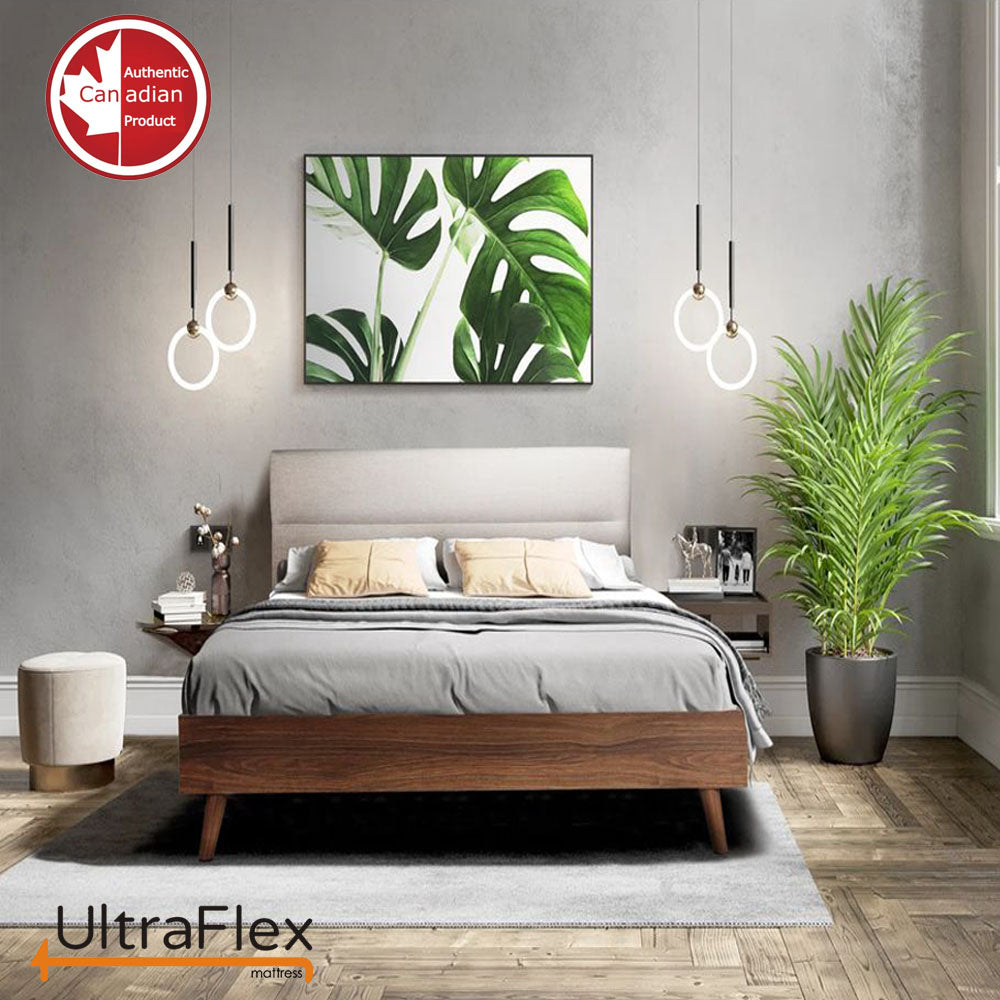 UltraFlex® PURITY - Orthopädische Spinalpflege Cool Gel, druckentlastender Schaumstoffrahmen, mehrfache Wirbelsäulen-Stützung, LowMotion Transfer-Steppung, Naturschaum-Mischung, Comfort+, umweltfreundliche Matratze (Hergestellt in Kanada)