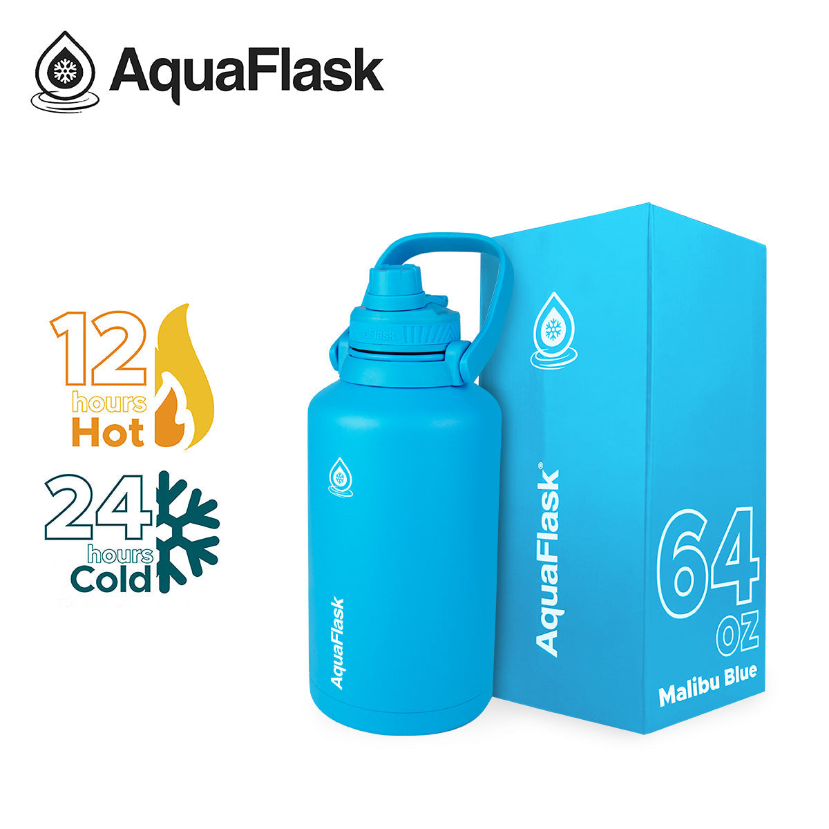 AquaFlask Original Vakuumisolierte Wasserflaschen 1893ml (64oz)