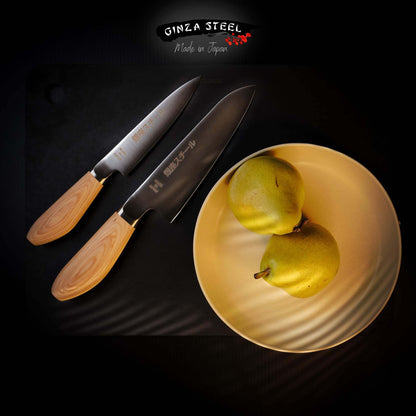 MATSUE 165 - MV Edelstahl Santoku Messer 165mm/Naturholzgriff