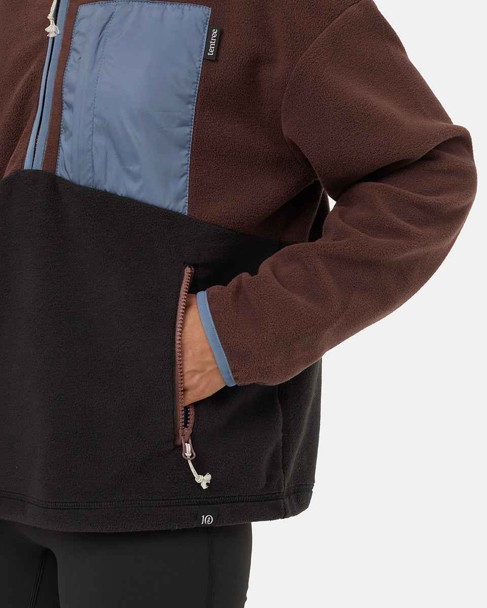 Recycled MicroFleece Contrast 1/4 Zip