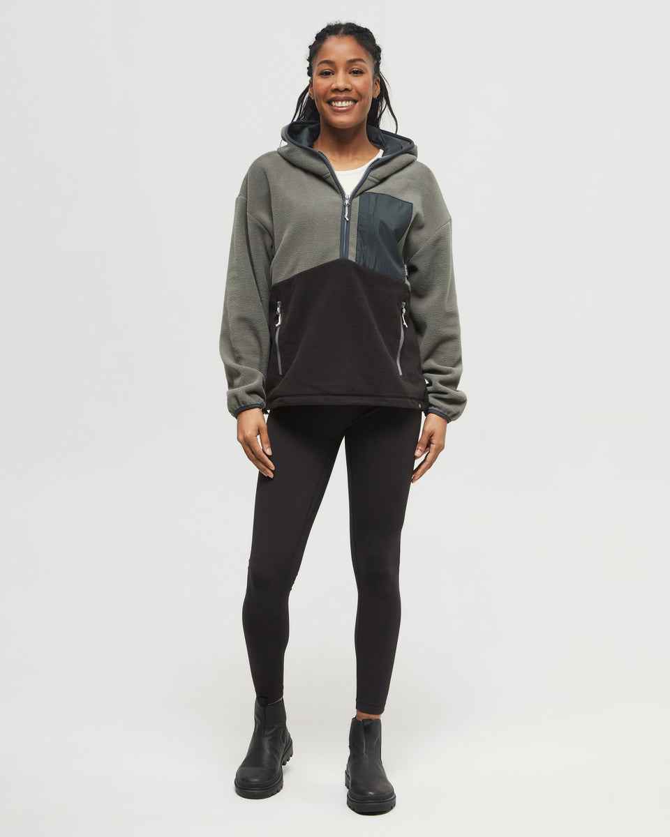 Recycled MicroFleece Contrast 1/4 Zip