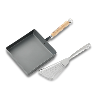 Yoshikawa Cook-Pal Ren Eierpfanne/Omelettpfanne (Groß) – Nitrierter Kohlenstoffstahl, Hergestellt in Japan
