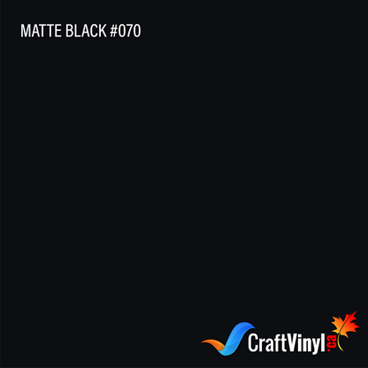 Oracal 651 Matte Black #070 sheets and rolls
