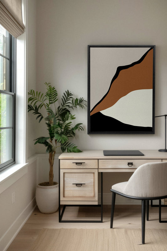 PALETTE EBENHOLZ, Mixed Media auf gespannter Leinwand