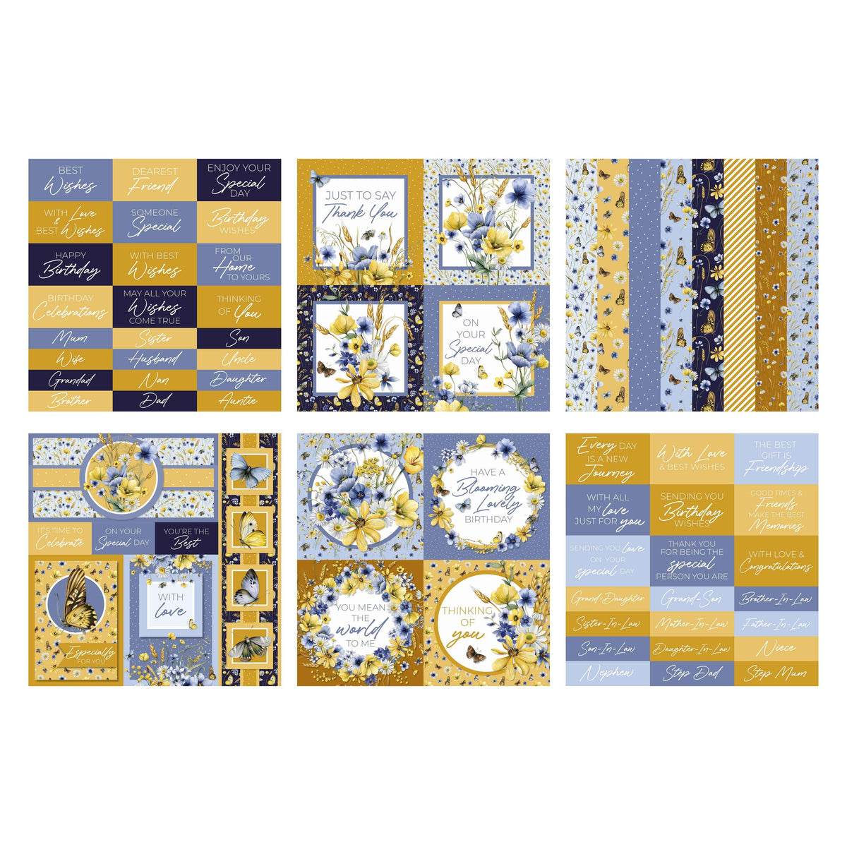 The Paper Boutique Freedom Field 8 in x 8 in Embellishments Pad