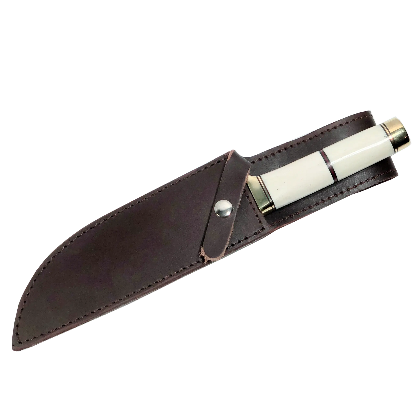 Haruto Bowie-Messer - Kamelknochengriff 7,5 Zoll mit Lederscheide