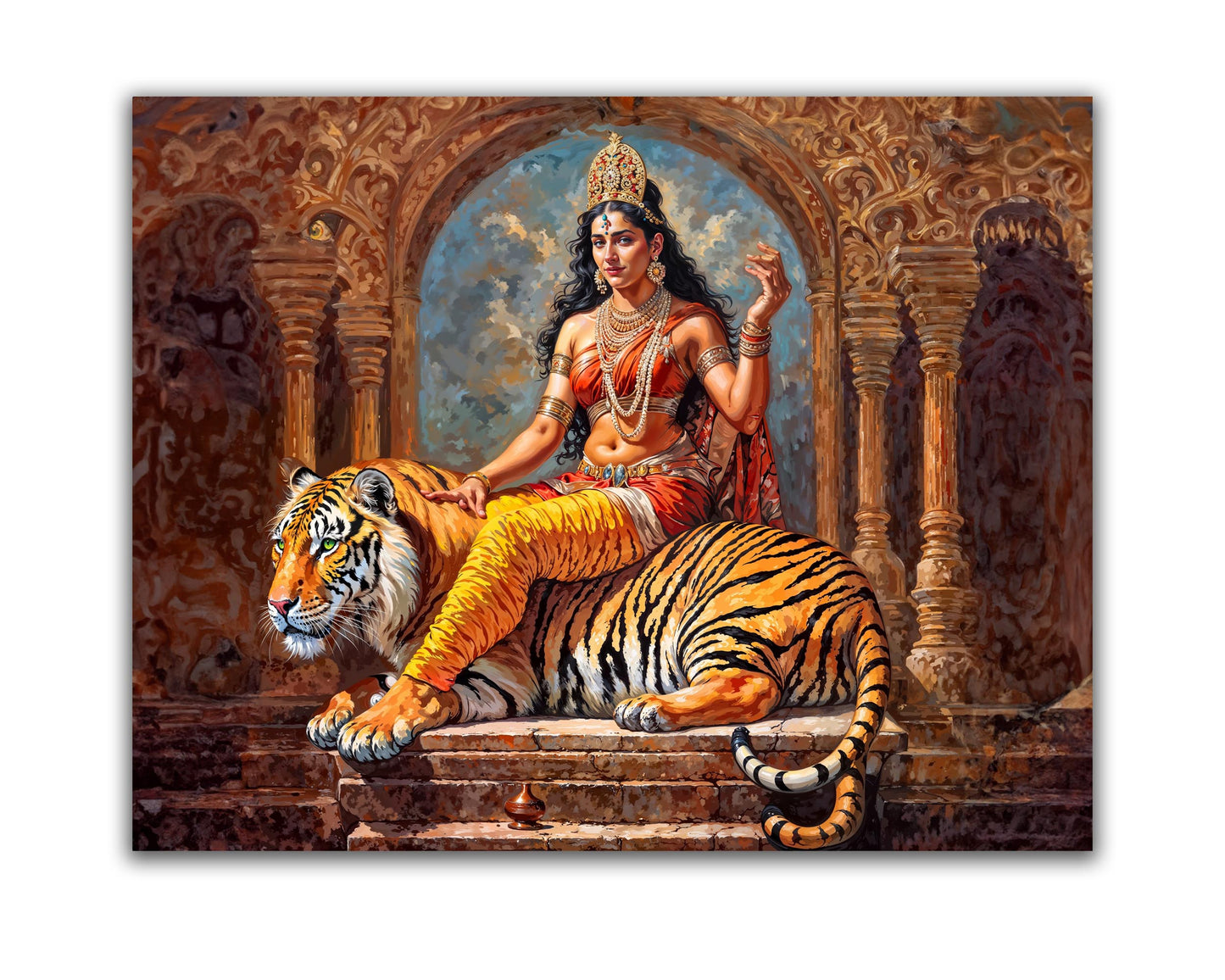 Wandkunst – Leinwandbild Parvati – Indische Kunst