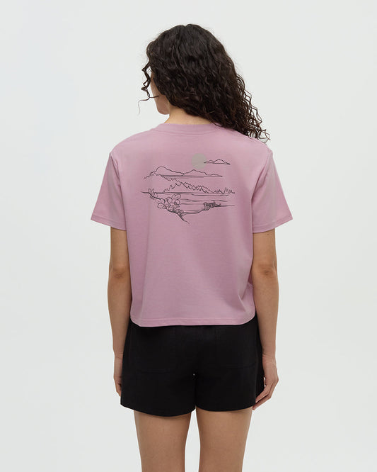 Wild Rose Lake Bauchfreies T-Shirt