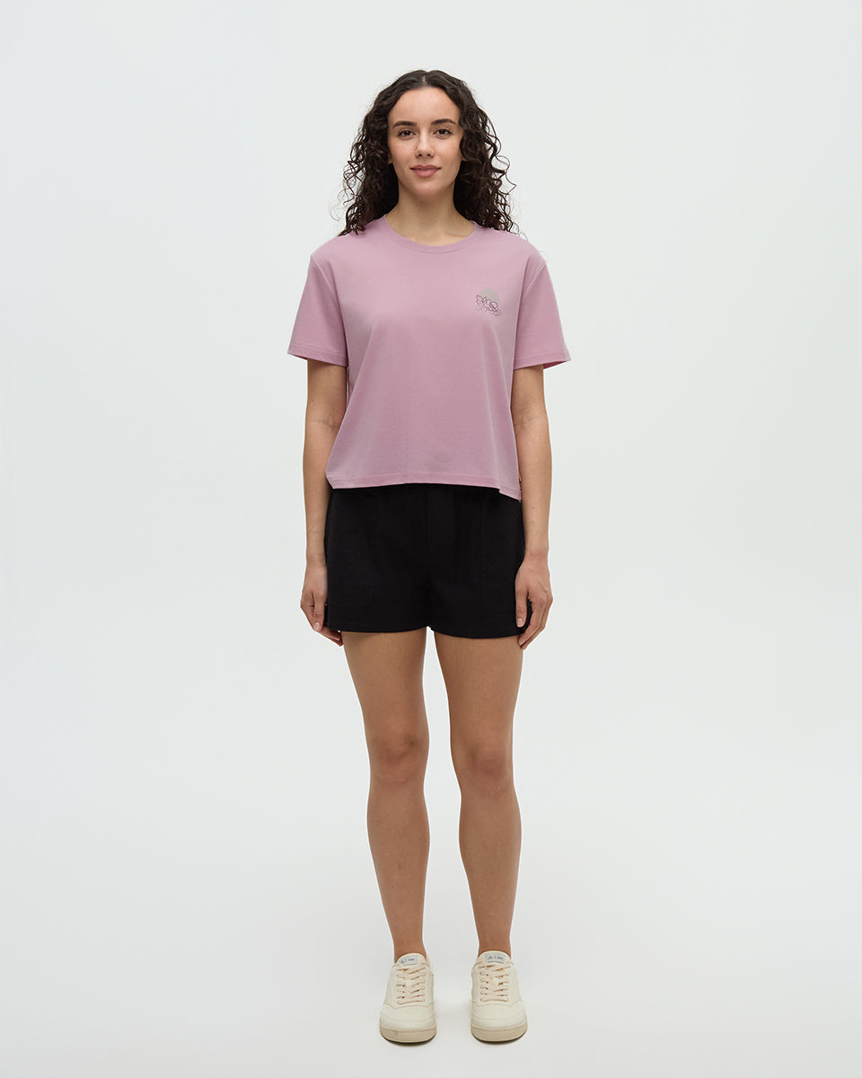 Wild Rose Lake Bauchfreies T-Shirt