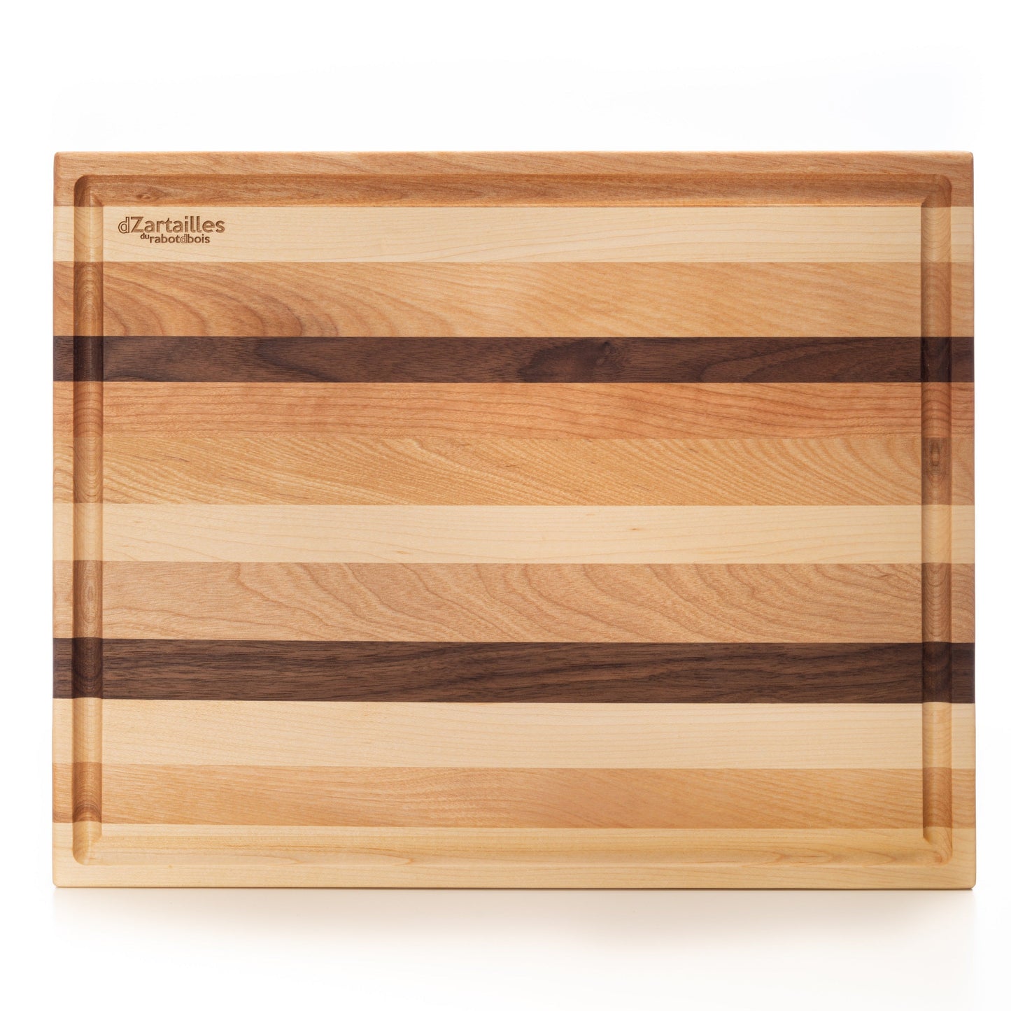 Holzschneidebrett, die „D-Zartailles“ mit Saftrille