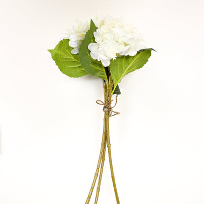 Künstliches Hortensien-Bouquet Encino, weiß, 45,7 cm x 20,3 cm (3er-Set)