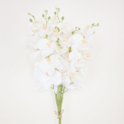 Zuna Künstliche Weiße Orchideenstrauß 107 x 30 cm (6er-Set)