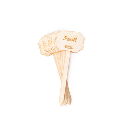 Plant markers for vegetable plants or herbs