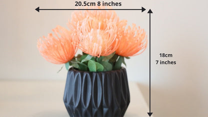 Künstlicher Blumenstrauß Reseda im Topf, 17,8 cm x 20,3 cm