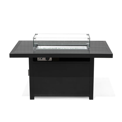Aluminum Propane 48" Rectangle Outdoor Fire Pit Table - AURABAGS SHOP