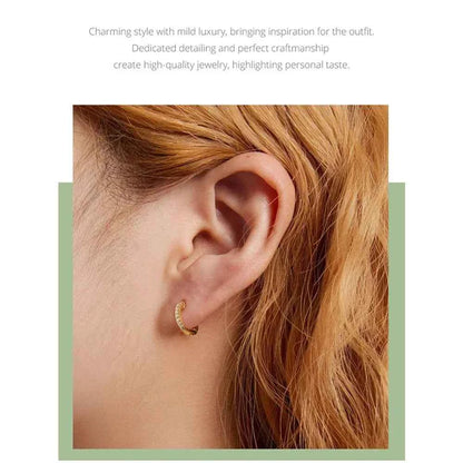 Stunning 925 Sterling Silver Small Hoop Earrings - Chic And Timeless