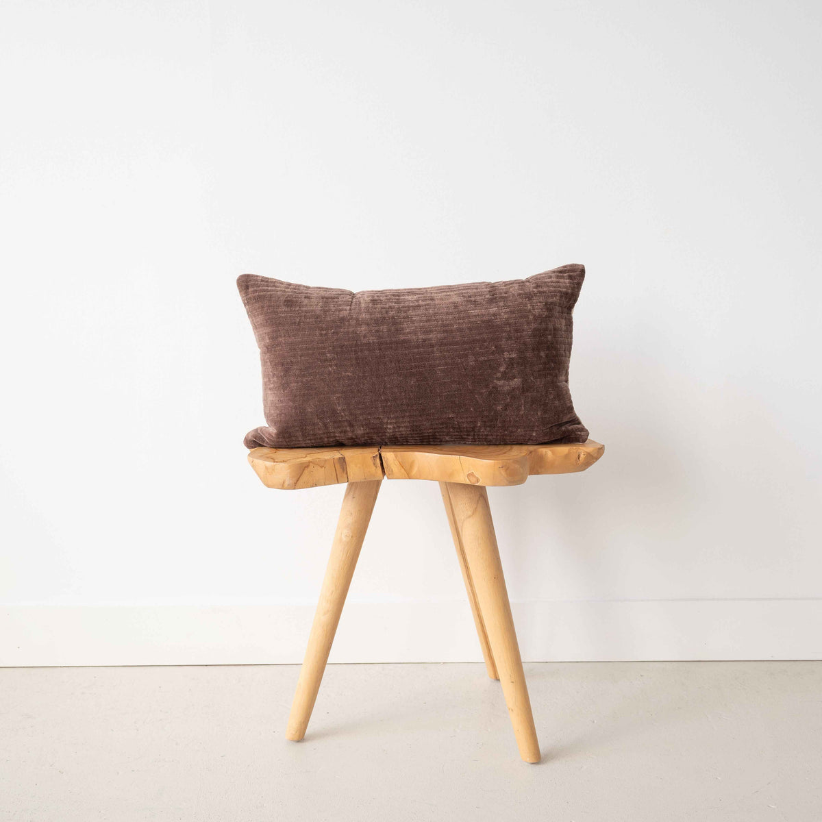 VELVET - RIBBED BROWN