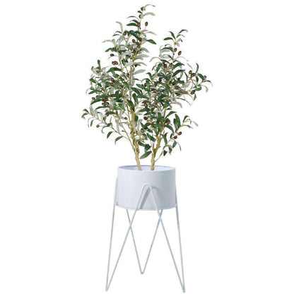 Shira White Pflanzgefäß mit Haarnadelbeinen (61cm)