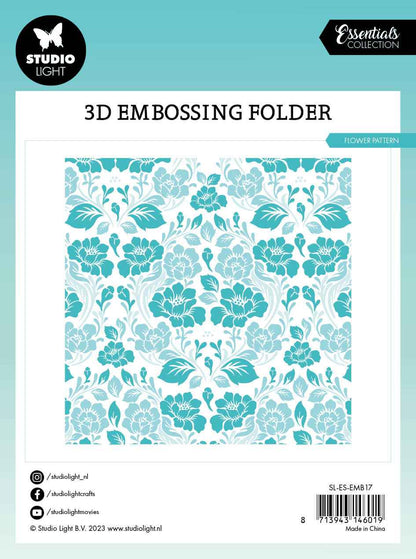 SL Embossing Folder Flower Pattern Essentials 150x150x4mm 1 PC nr.17