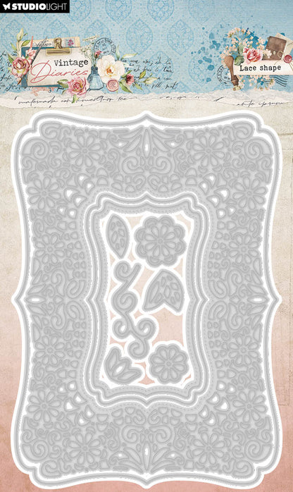 SL Cutting Dies Lace Shape Vintage Diaries 10 PC