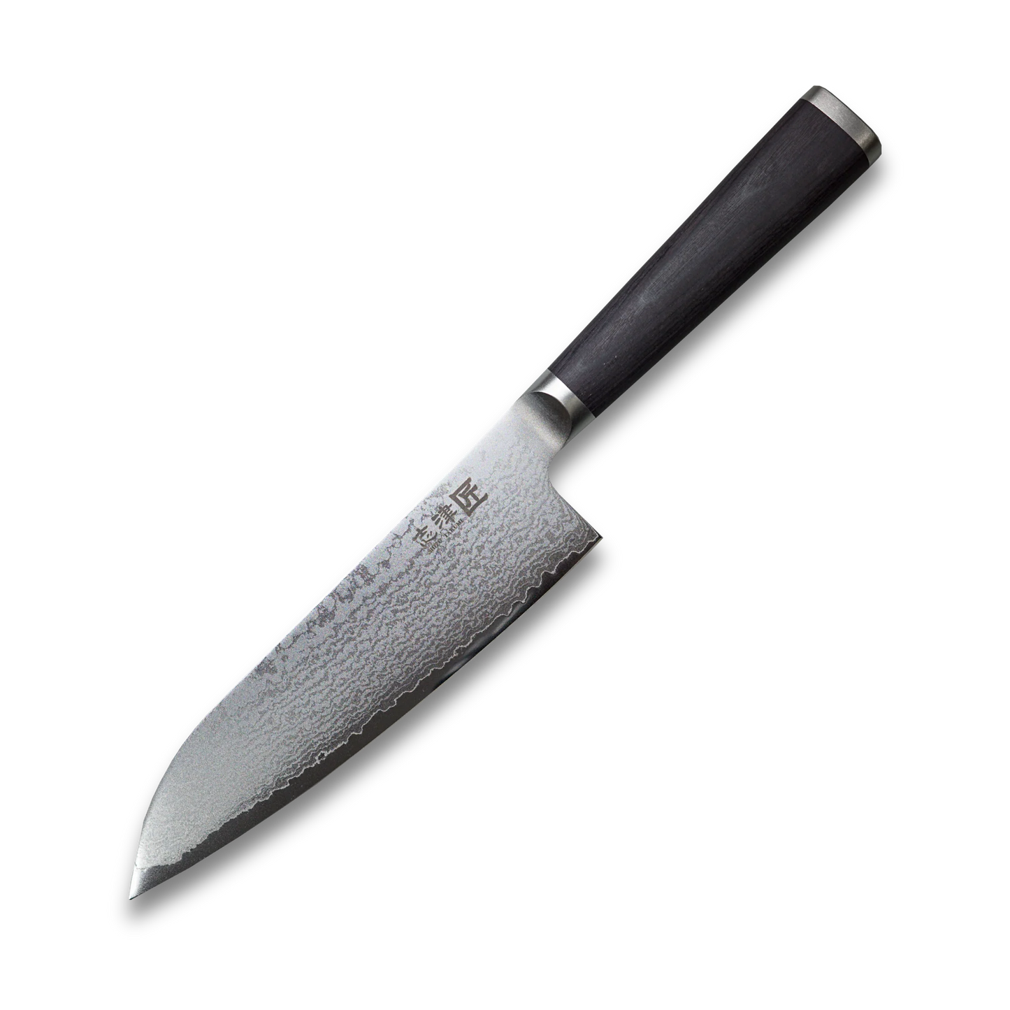 Miyako SUS 180mm Santokumesser – Klinge aus 33-lagigem Damaststahl – Hergestellt in Japan