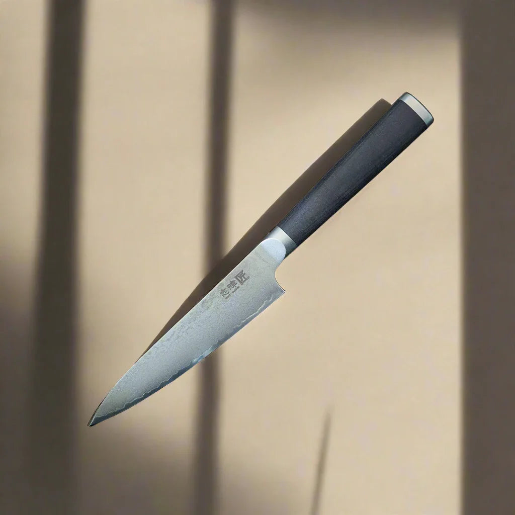 Miyako SUS 130mm Petty-Messer - 33 Lagen Damaststahlklinge – Hergestellt in Japan