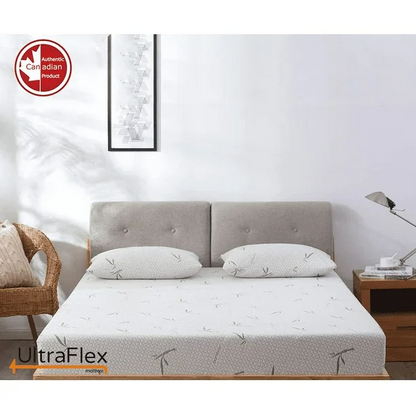 UltraFlex® SolidSleep – Kanadische Fertigung FESTE, Gel-infundierte, Wendbare Komfortmatratze mit Druckentlastung, Kühltechnologie, Bambusbezug, CertiPUR-US® zertifiziertem Schaumstoff (Hergestellt in Kanada)