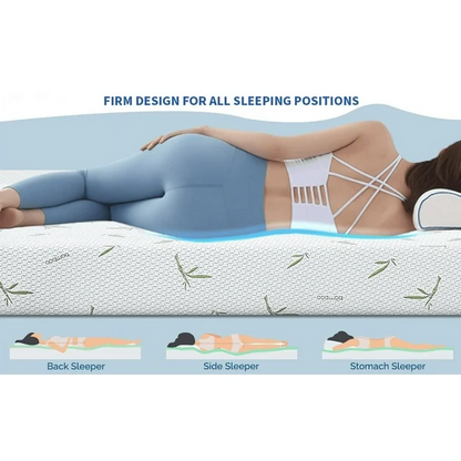 UltraFlex® SolidSleep – Kanadische Fertigung FESTE, Gel-infundierte, Wendbare Komfortmatratze mit Druckentlastung, Kühltechnologie, Bambusbezug, CertiPUR-US® zertifiziertem Schaumstoff (Hergestellt in Kanada)